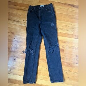 Abercrombie Distressed Black Women's Jeans